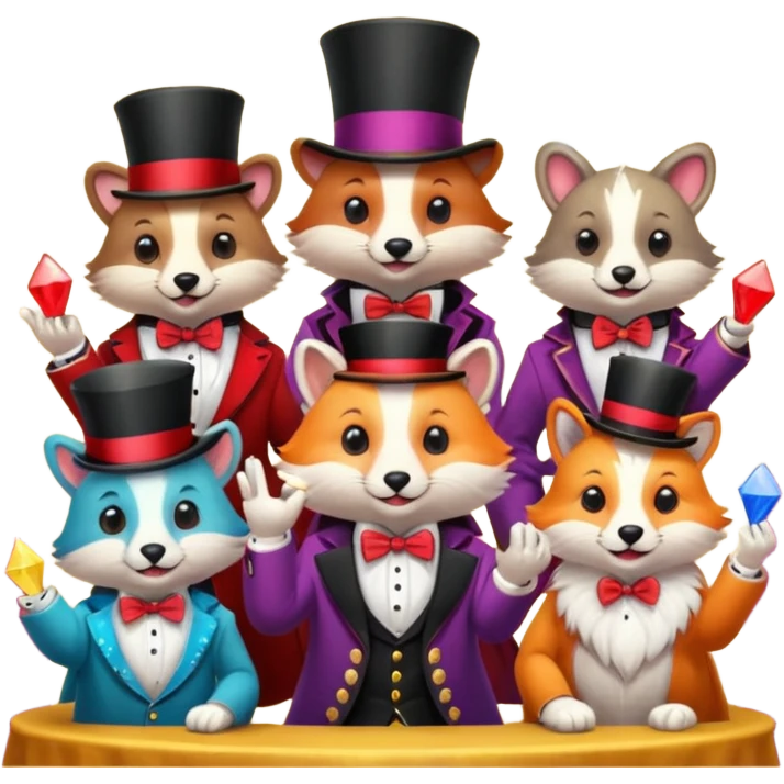 magician animals emoji