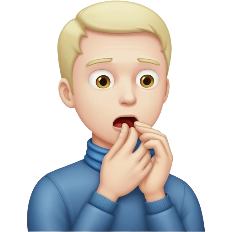 Man hold throat  emoji