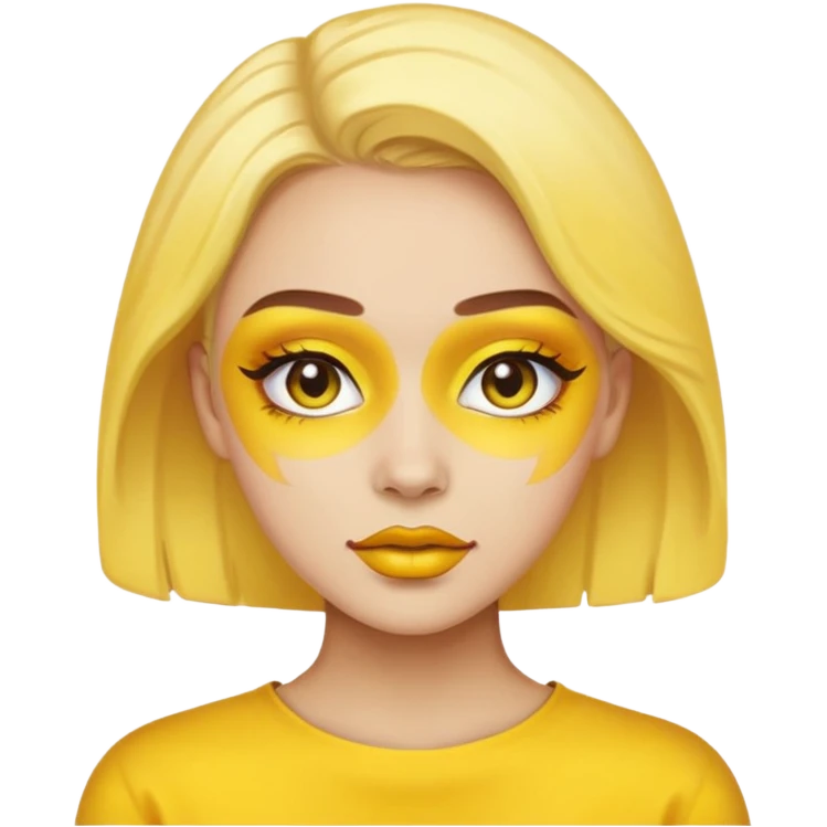 yellow makeup  emoji