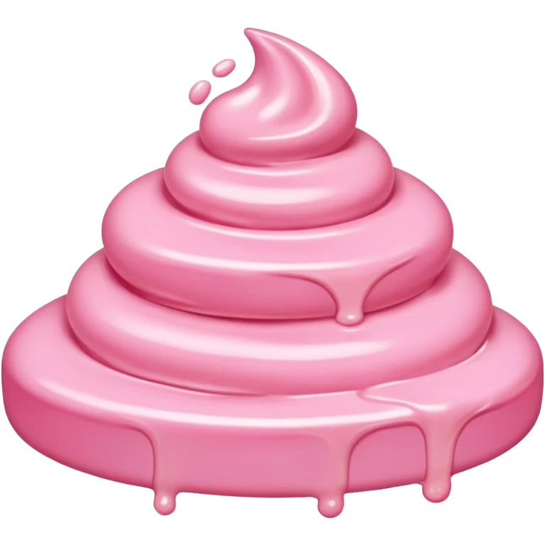 a smear of pink cream emoji