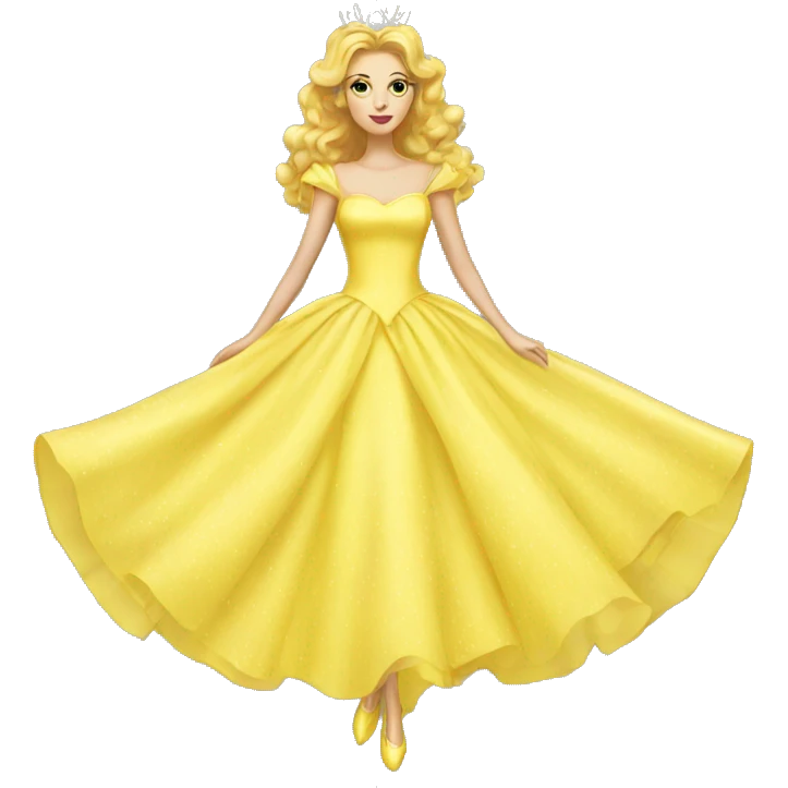 Glinda Yellow dress emoji