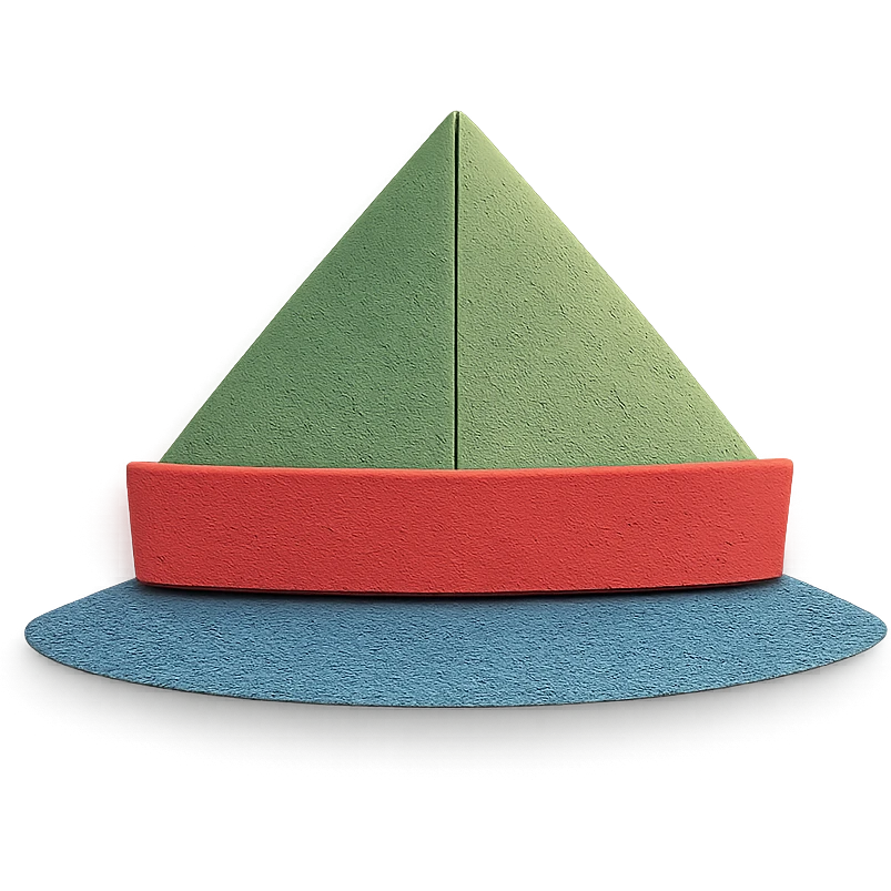 a simple paper hat emoji