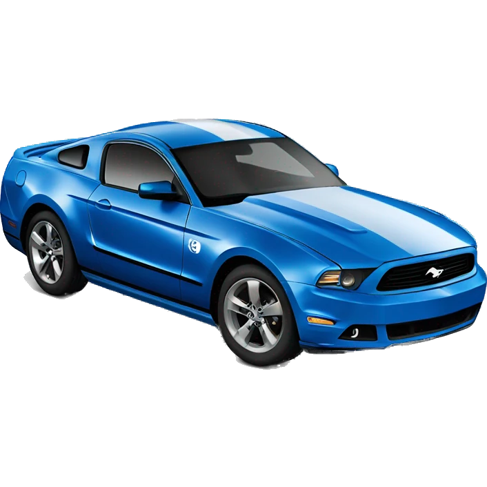 blue 2012 ford mustang  emoji