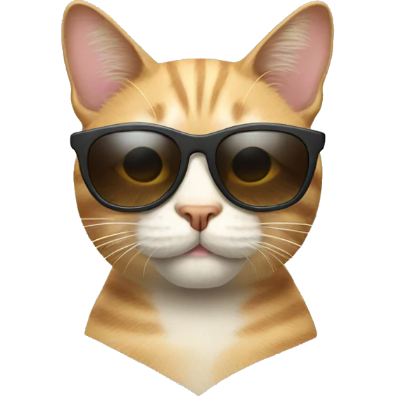 Cat with sunglasses emoji