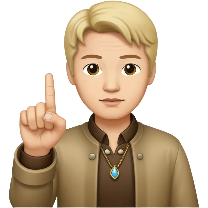 Han with middle finger and ring finger pointing forward  emoji