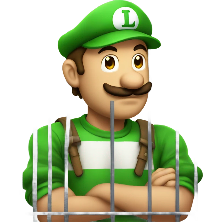 luigi in jail emoji