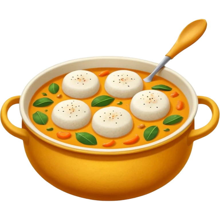 Idli and sambar emoji