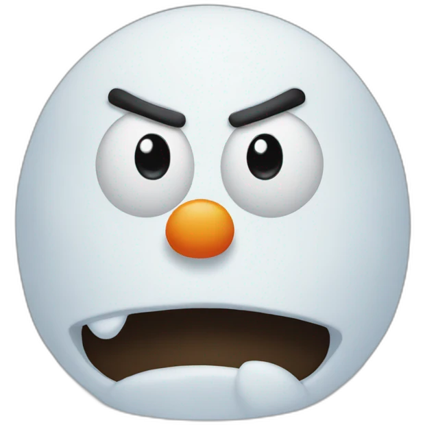 angry-snowman emoji