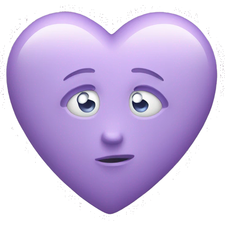 Lilac heart emoji