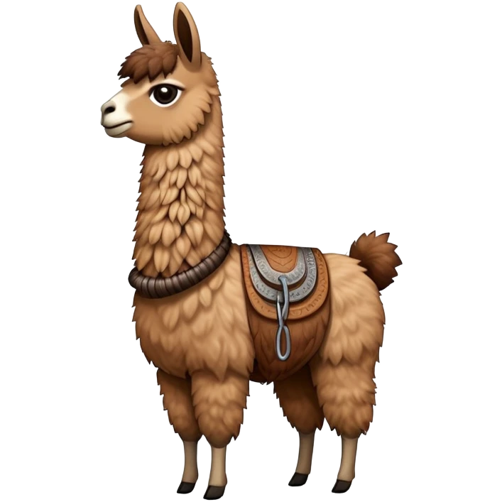 llama with steelresilient coil emoji