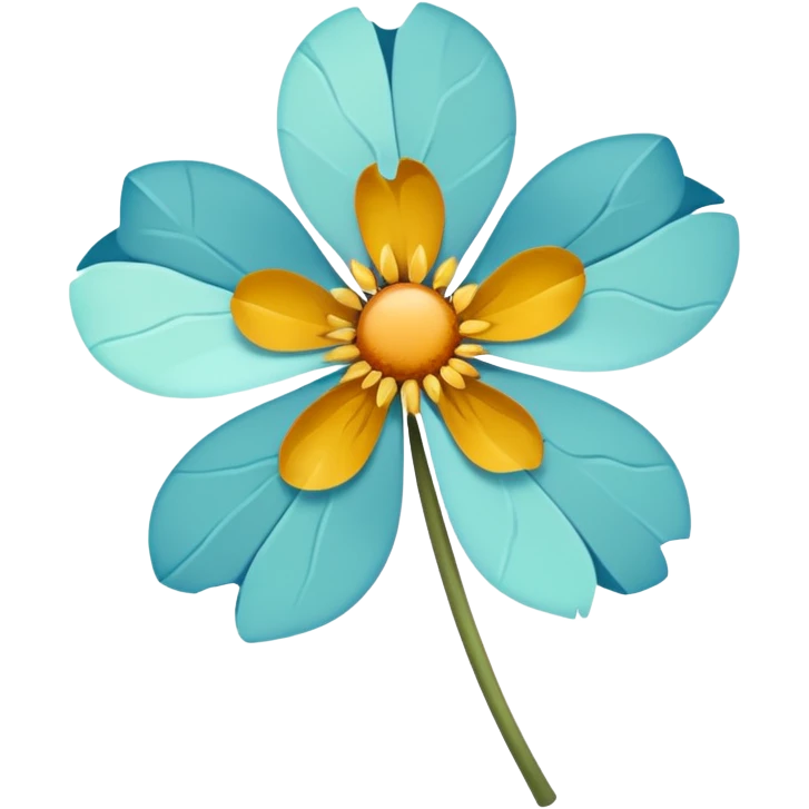 Broken flower  emoji