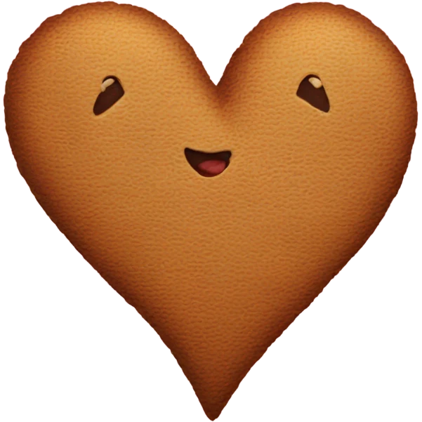 Printed love hear emoji