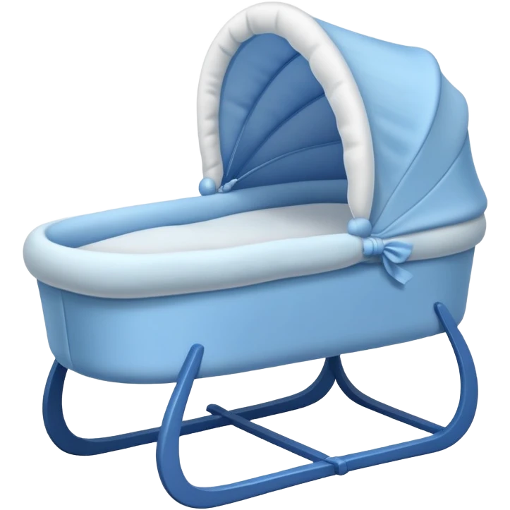 blue baby bassinet emoji