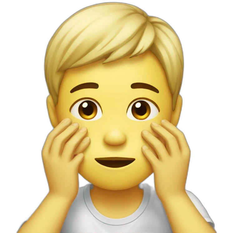 person wipes sweat from their face emoji