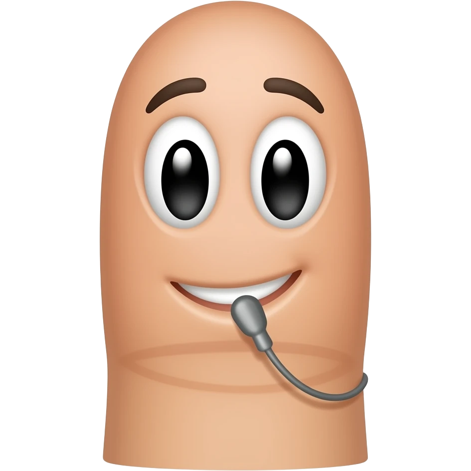 Middel finger with face emoji