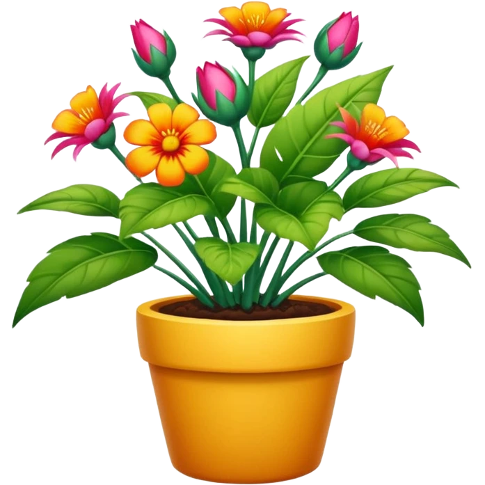 Plantas con flores casi realistas emoji
