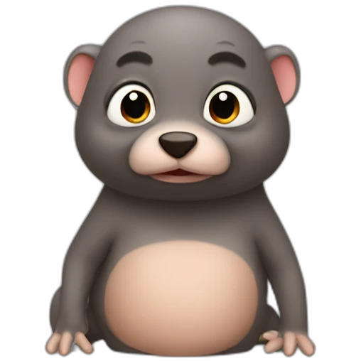 Naked mole emoji