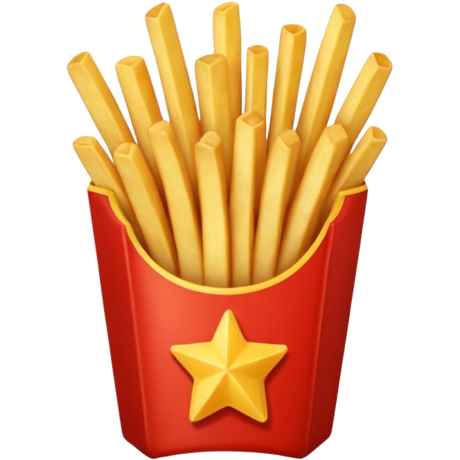 Porzione di patatine piccola, media e grande emoji