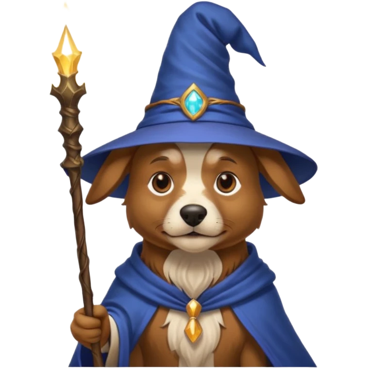 Dog wizard emoji