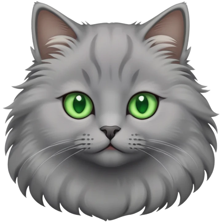 Grey cat emoji