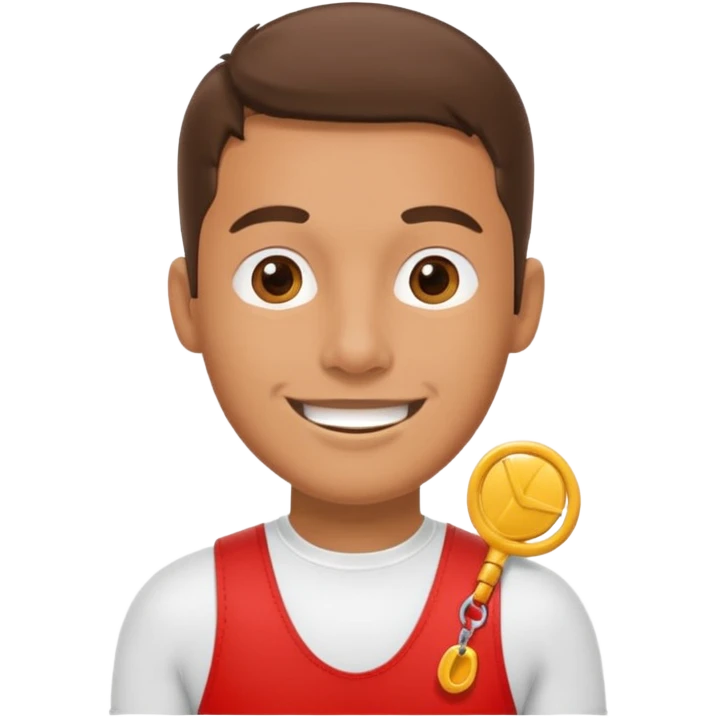 lifeguard with whistle emoji