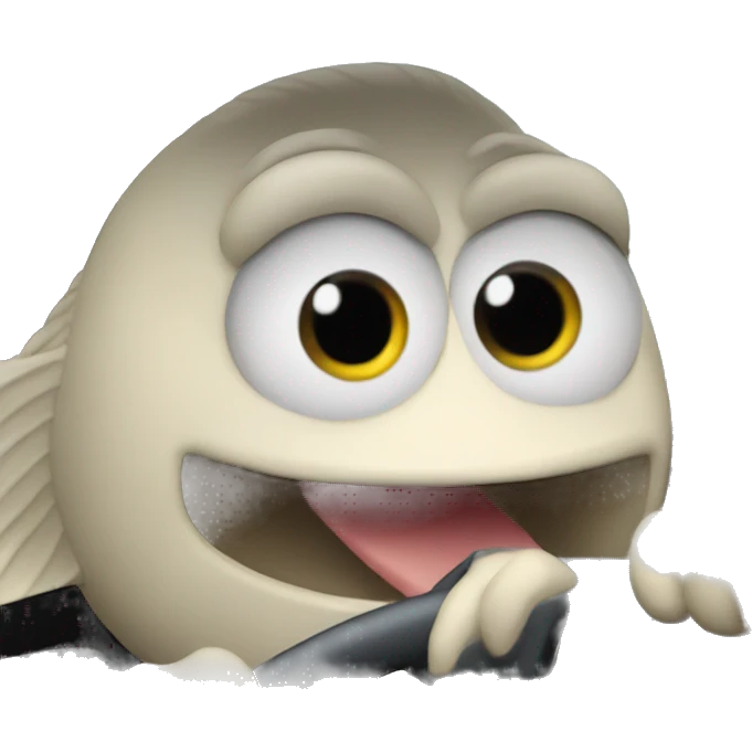 fish driving a car emoji