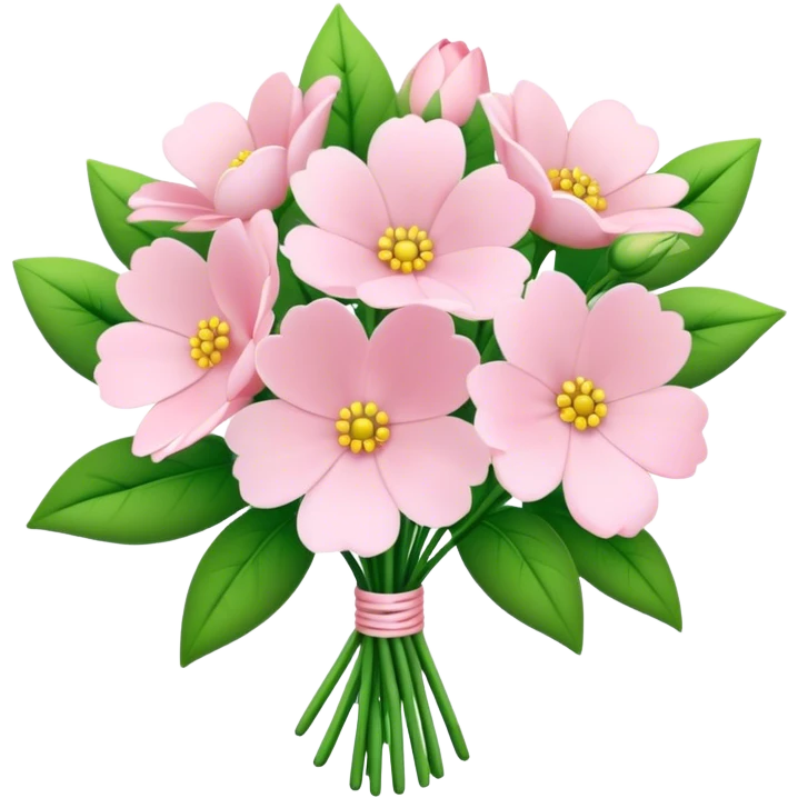 pale pink flower bouquet 🌸 emoji
