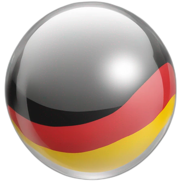 German flag on a crystal ball emoji