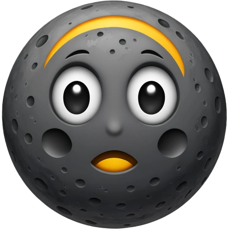 dark moon with no face on  emoji