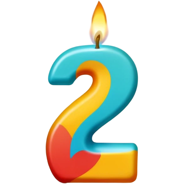 Number 27 birthday candle  emoji