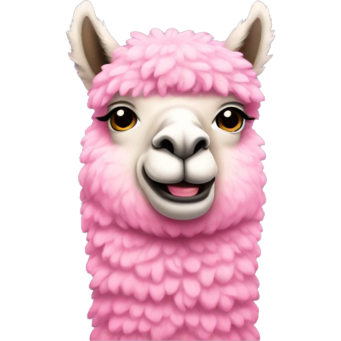 Pink Alpaca  emoji