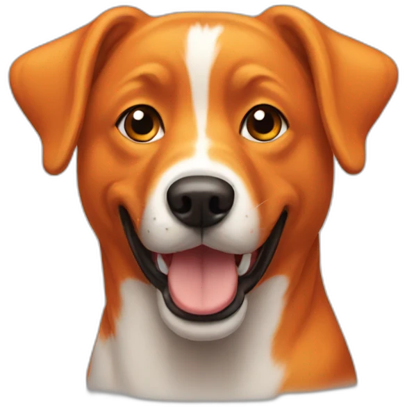 Orange dog emoji