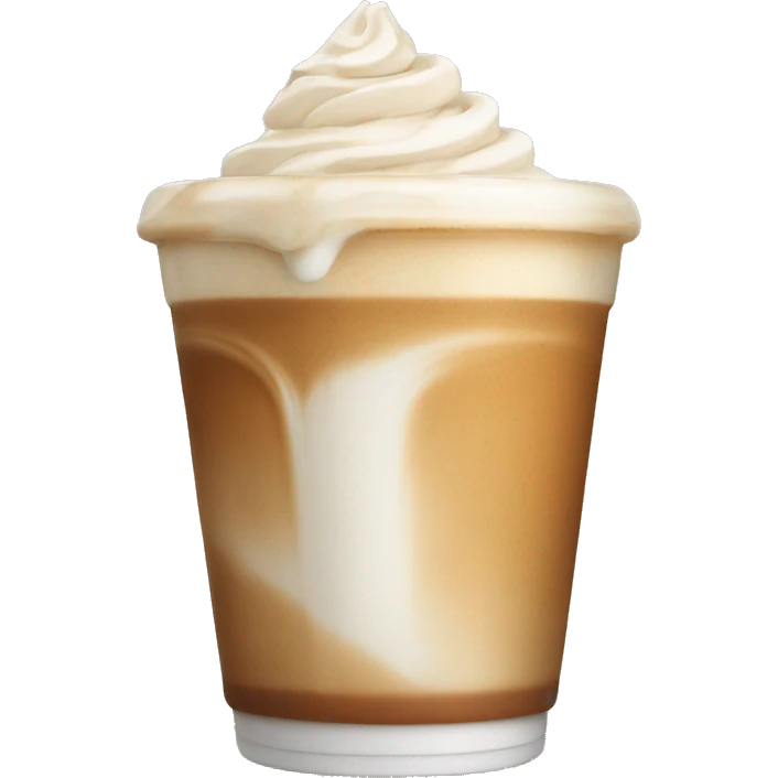 iced latte no whip cream emoji