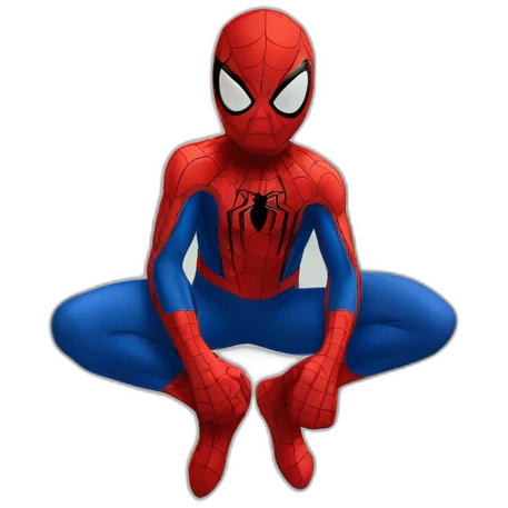 Spiderman qui fait une rour emoji