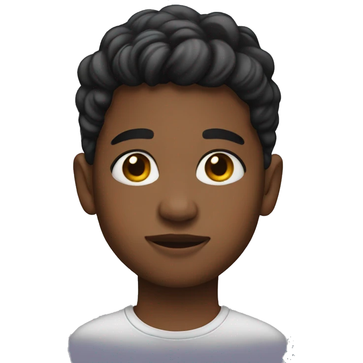 boy with earrings and facepaint emoji