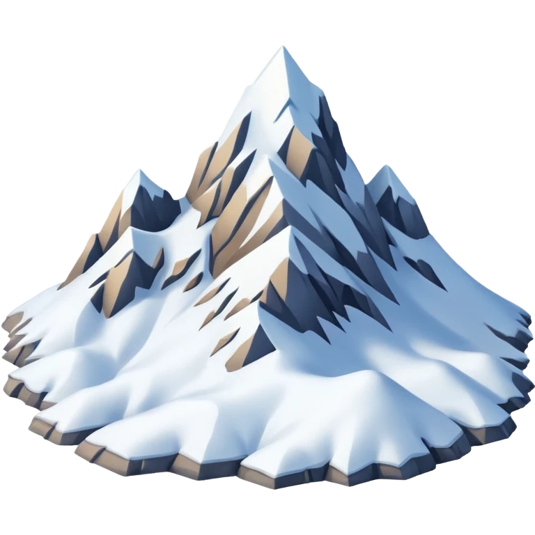 snowy mountain big emoji