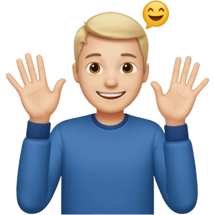 crea un emoji de un hombre cuerpo completo emoji