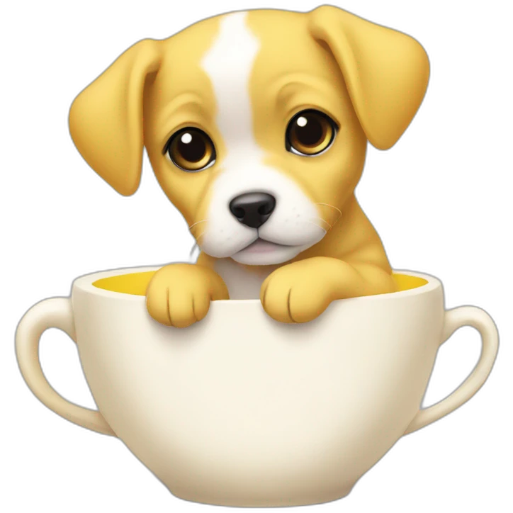 lemon teacup puppy emoji