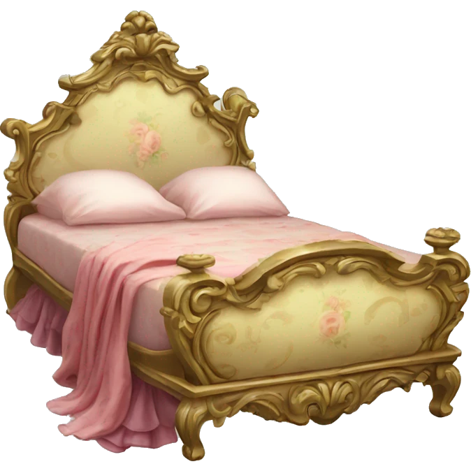 Fancy rococo bed emoji