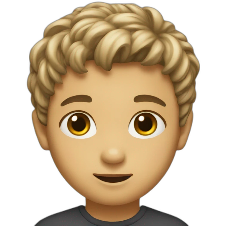 Un niño emoji