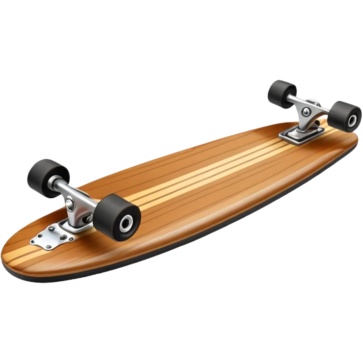 Wooden Longboard emoji