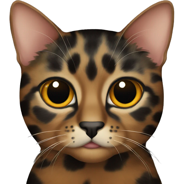 tortoiseshell cat black eyes  emoji
