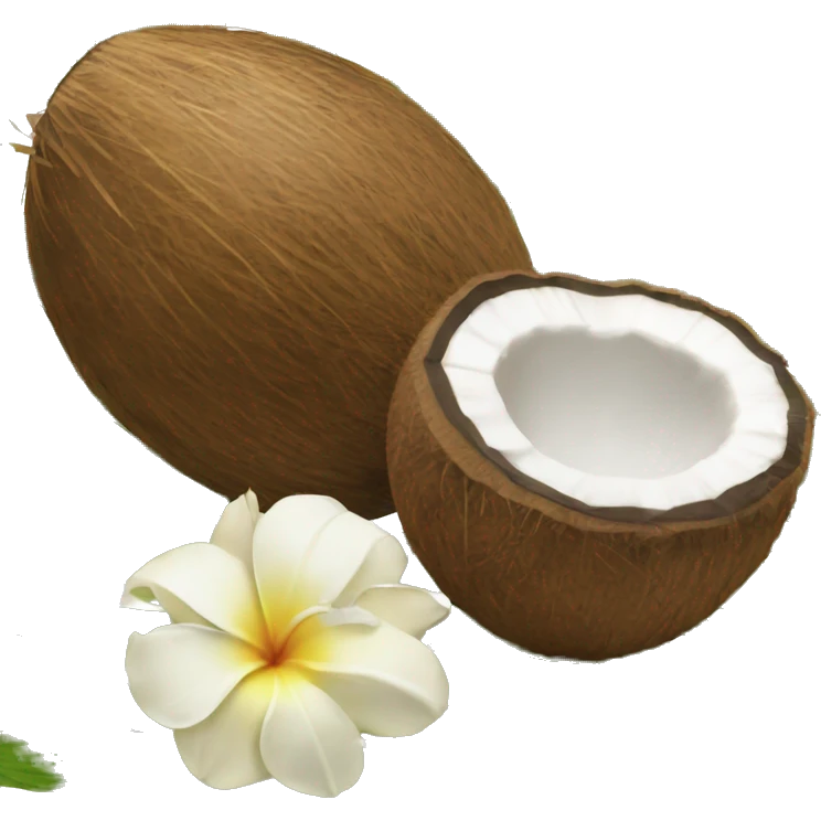 Coconut and vanilla  emoji