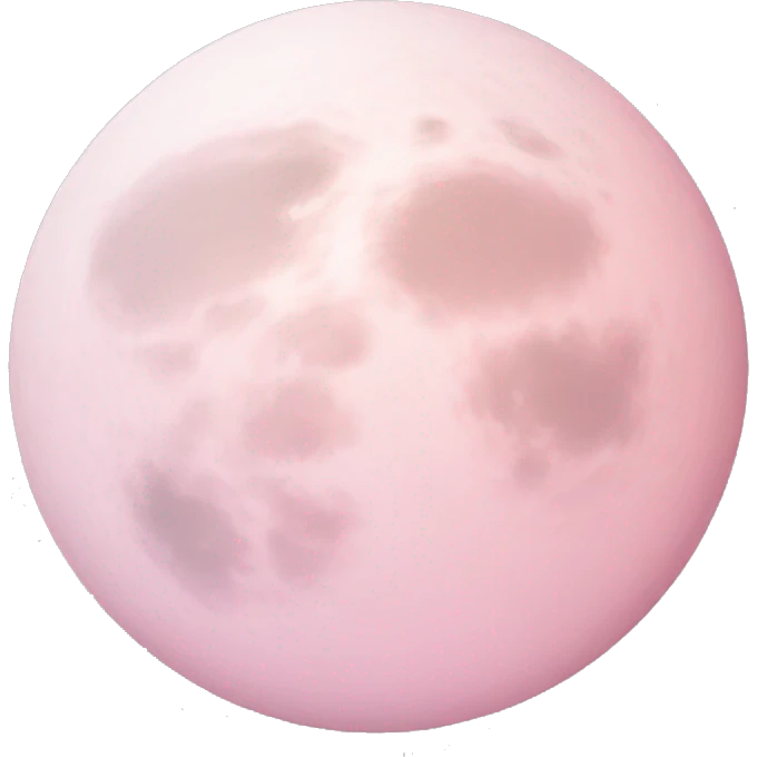 pastel pink moon emoji