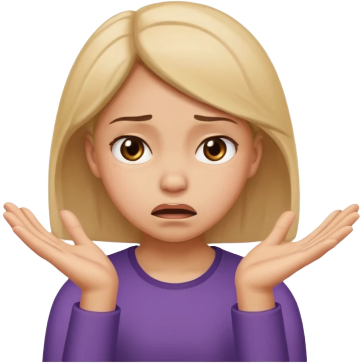 girl rejecting with her hands and a face of disgust emoji