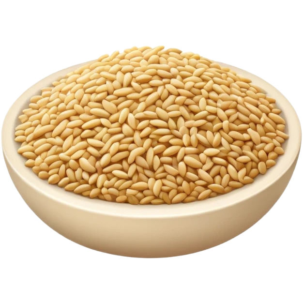 sesame seeds sprinkled on top of food emoji
