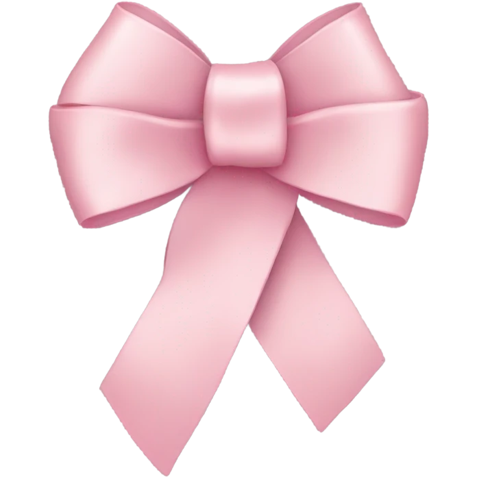 light pink ribbon bow emoji