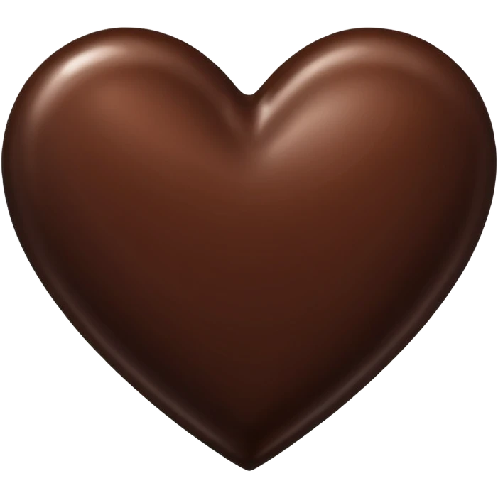 chocolate heart emoji emoji