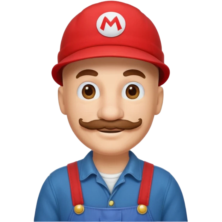 Bald mario emoji