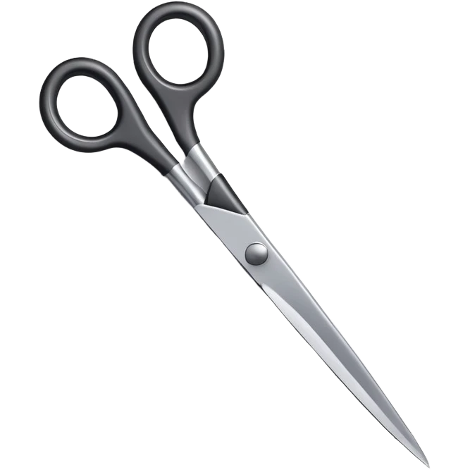 alternative version of scissors cutting paper emoji